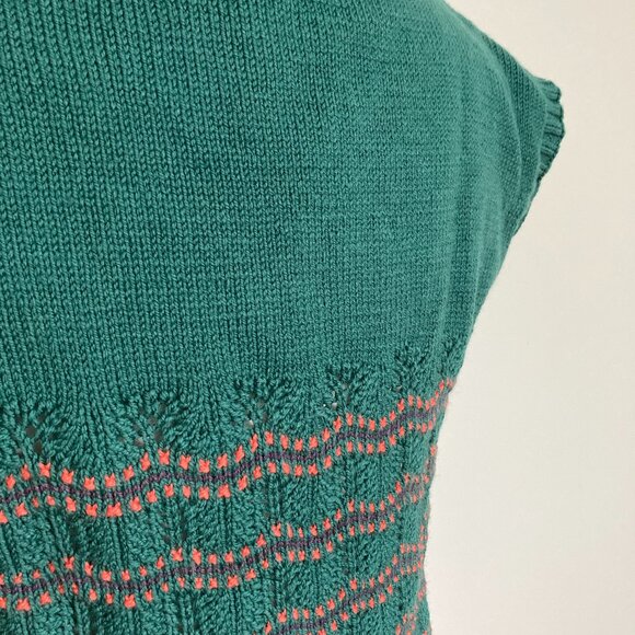 Top V-neck Lace details Hand Knit - Picture 4 of 10